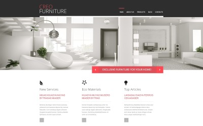 "Furniture Responsive WordPress Theme" 响应式WordPress模板 #53093