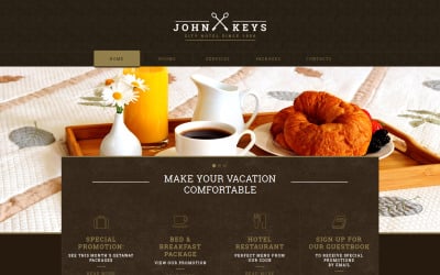 Hotels Responsive Web Sitesi Şablonu