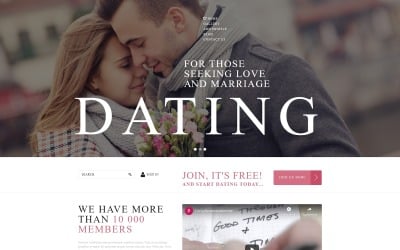 Joomla-sjabloon voor online datingservices