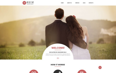Motyw WordPress dotyczący doradztwa w zakresie planowania ślubu