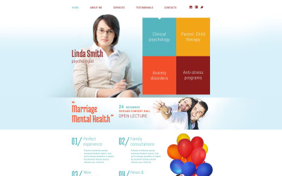 Psychological Counseling Website Template