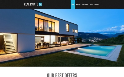 "Realtor Services" Responsive WordPress thema №53001