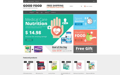 Responsive Shopify-thema van Nutrition Store