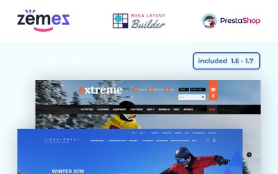 Responsywny szablon PrestaShop Nextprest - Multipurpose Extreme Sports #53088