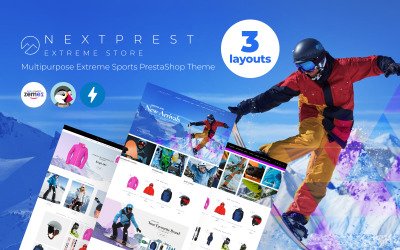 Reszponzív Nextprest - Multipurpose Extreme Sports PrestaShop sablon 53088