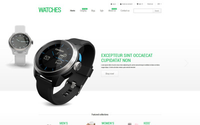 Stylowe zegarki Shopify Theme