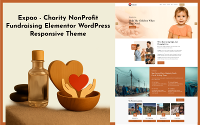Expoa – Responsives WordPress-Theme für gemeinnützige Spendensammlungen