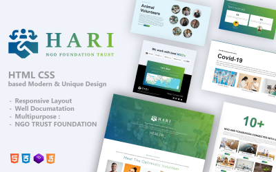 Hari - NGO Foundation Trust Template
