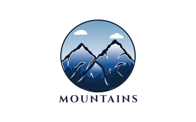 Kreative Logo-Designvorlage für Berge