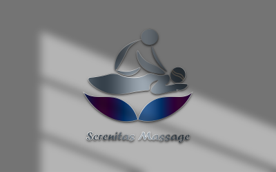 “Serenitas – Zarif Sağlık ve Masaj Logo Şablonu”