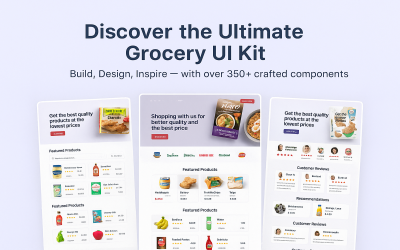 Ervaar de ultieme boodschappen-UI-kit