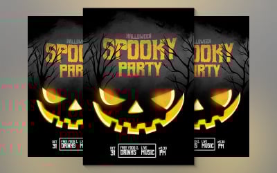 Halloween Evil Spooky Party Poster