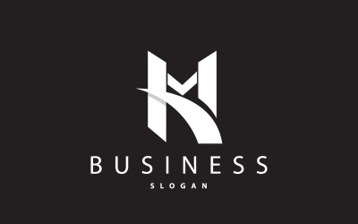 Initial Letter M Minimalist Logo V7