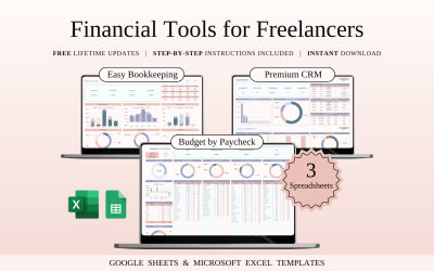 Serbest Çalışanlar İçin Finansal Araçlar | E-Tablo Şablonları Excel ve Google E-Tablolar