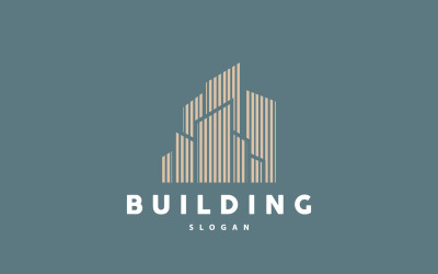 Building Real Estate Apartment  Logo V4