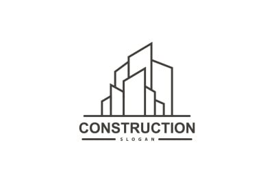 Building Real Estate Construction Logo V8