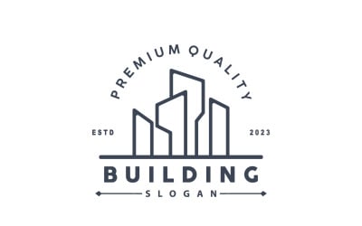 Building Real Estate Construction Logo V9