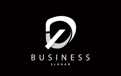 Minimal Initial D Letter Logo Modern V1