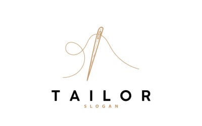 Tailor Logo Needle Thread Vector V7