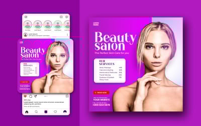 Beauty Salon Social Media Template