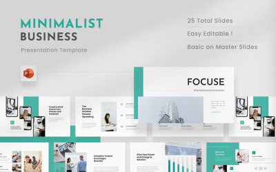 Focuse - Minimalist Business PowerPoint Presentation Template