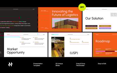 Logistics/Delivery Pitch Deck PowerPoint