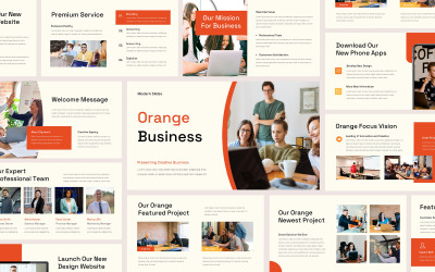 Orange presentation - Google Presentationer