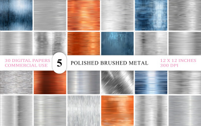 Rustic &amp;amp; Modern Brushed Metal Texture Digital Paper Set Brushed Metal Texture Background