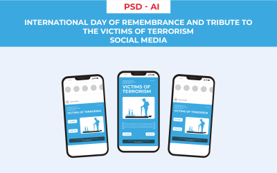 International Day of Remembrance and Tribute to the Victims of Terrorism Social Media Template