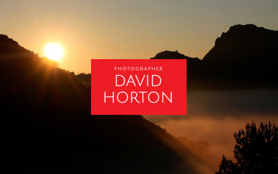 David Horton - Plantilla de página de destino HTML5 mínima para portafolio de fotógrafos