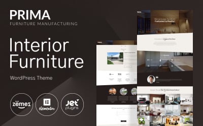 Interieurmeubilair WordPress-thema - Prima WordPress-thema