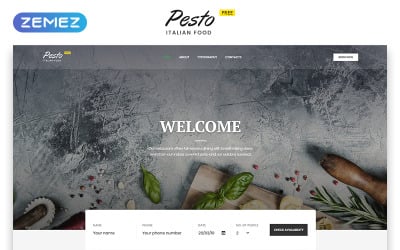 咖啡厅和餐厅免费网站模板 网站模板