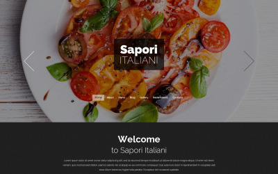 Modello Drupal a tema Drupal gratuito per ristorante italiano