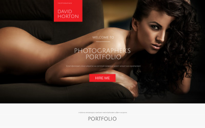 Portfolio del fotografo - Unbounce template