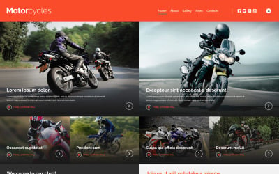 Motocross Website Template