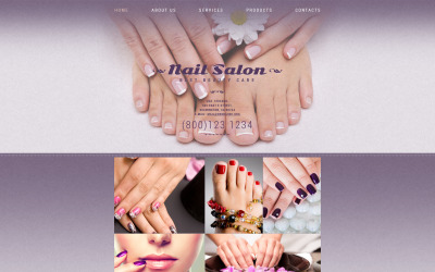 Nail Studio Web Sitesi Şablonu