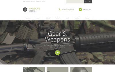 Plantilla OpenCart "Weapons Collection" #53162