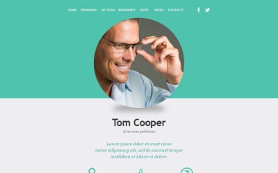 Political Candidate Responsive Newsletter Template