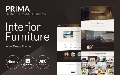 Prima - Interior Decor &amp;amp; Furniture Manufacturing WordPress Theme