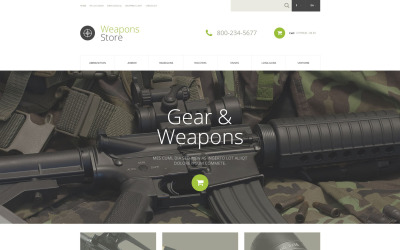 Šablona OpenCart kolekce zbraní