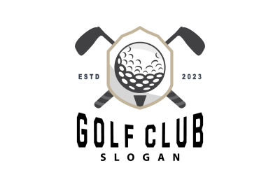 Golf Logo Ball Game Sport Club V13