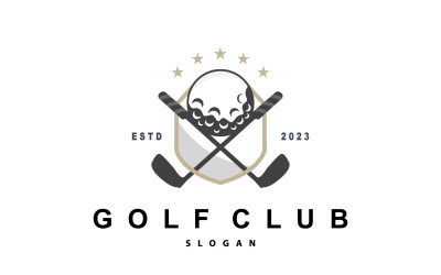 Golf Logo Ball Game Sport Club V14