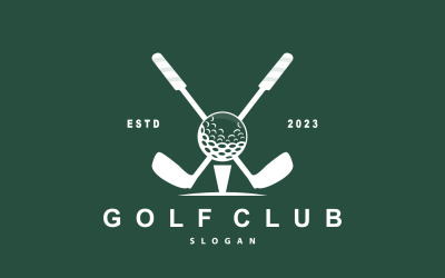 Golf Logo Ball Game Sport Club V7