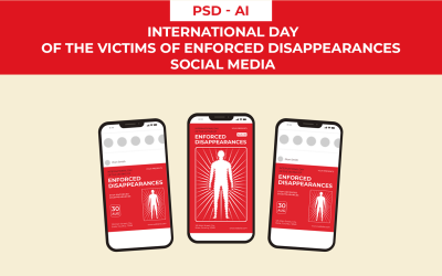 International Day of the Victims of Enforced Disappearances  Social Media Template