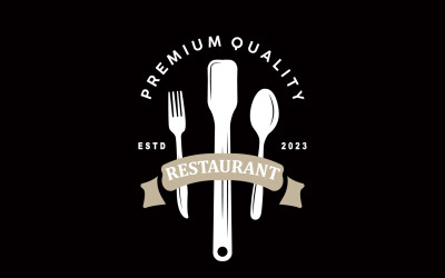 Restaurant Logo Old Typography Retro Vintage V1
