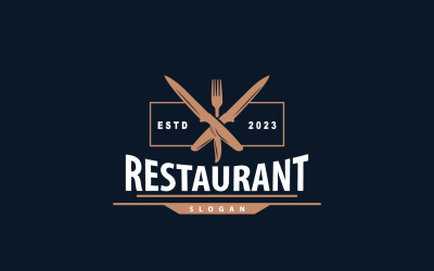 Restaurant Logo Old Typography Retro Vintage V3