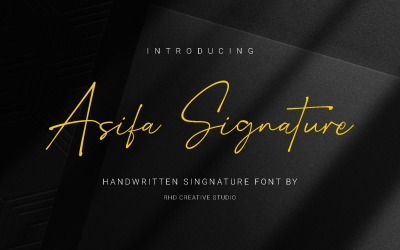 Asifa Signature - Kézzel írott aláírás betűtípus