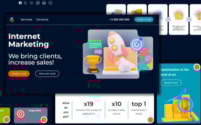 BoostElevix | SEO | Marketing | Promozione | Modello di landing page |