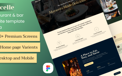 Borcelle – Premium Restaurant &amp;amp; Bistro UI Kit Figma