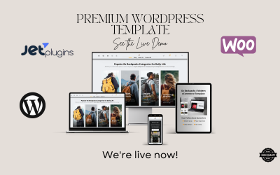 Go Backpacks – Шаблон Elementor WooCommerce